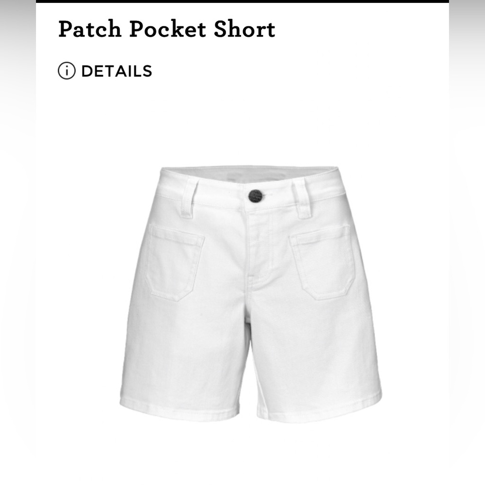 Cabi Patch Pocket White Shorts size 6